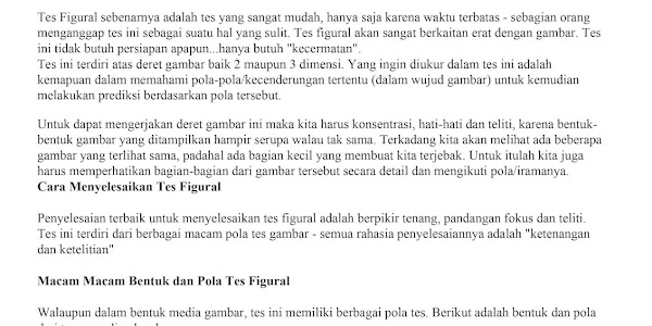 MATERI SKD (Seleksi Kompetensi Dasar) CASN CPNS TES INTELEGENSIA UMUM - TES FIGURAL