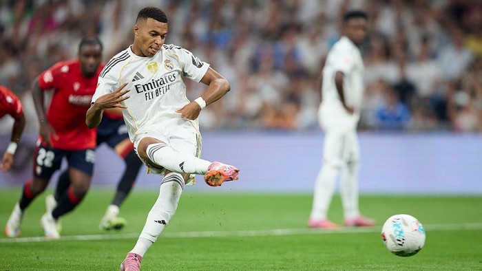 Drama Penalti Mbappe Antarkan Real Madrid Taklukkan Osasuna!