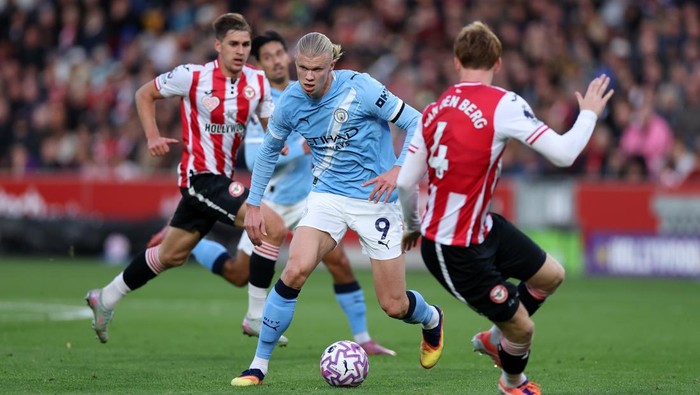 Haaland Jadi Penentu Kemenangan Manchester City Atas Brentford!