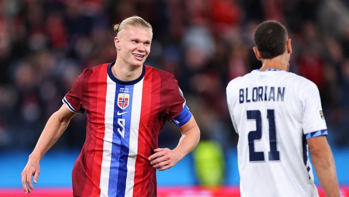 Haaland Menggila! Norwegia Bantai Israel dengan Skor Telak