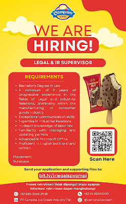 Lowongan Kerja PT Campina Ice Cream Industry Tbk Lowongan Kerja PT Campina Ice Cream Industry Tbk