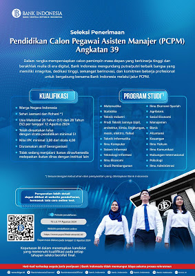 Lowongan Kerja Bank Indonesia - Seleksi Penerimaan Calon Pegawai